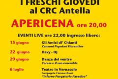 I Freschi Giovedì al Circolo dell'Antella dal 15 giugno a fine luglio 2017