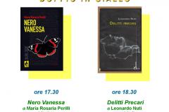 A tutto volume: il 30 settembre “Doppio in giallo”. Presentazione dei libri Nero Vanessa e Delitti Precari