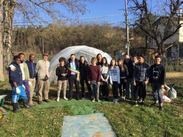 Inaugurata alla scuola Redi la serra dell'Orto e Semenzaio