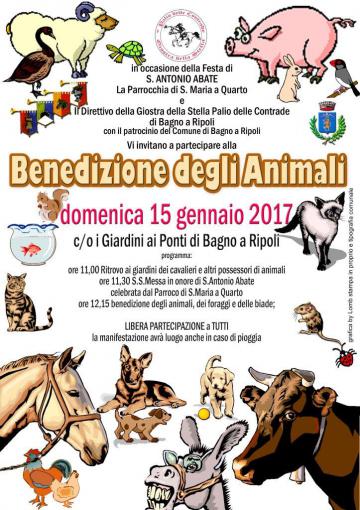 Benedizione degli Animali 2017, domenica 15 gennaio