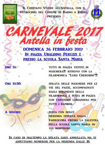 La locandina del Carnevale di Antella