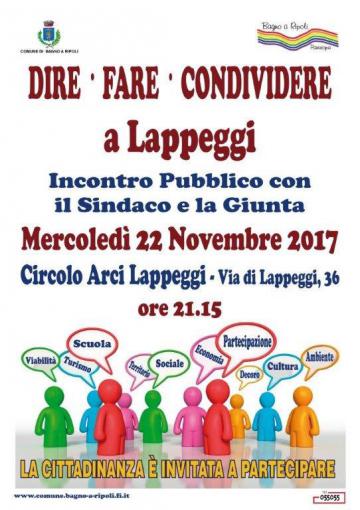 “Dire Fare Condividere”, mercoledì sera assemblea pubblica a Lappeggi