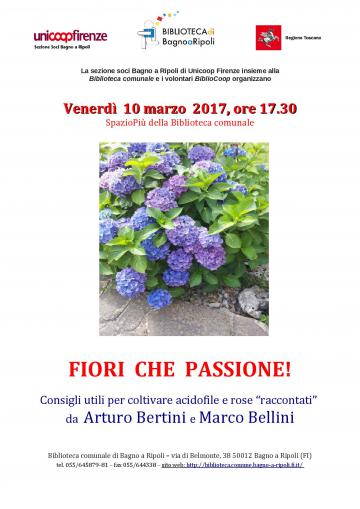 Fiori che passione! in Biblioteca venerdì 10 marzo