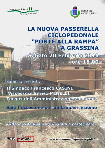 Nuova passerella ciclopedonale del Ponte della Rampa