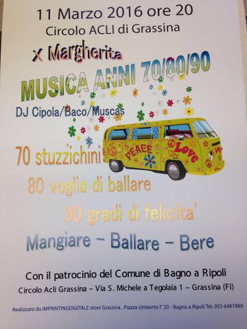 Musica anni 70/80/90 per Margherita